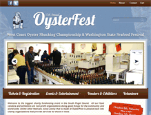 Tablet Screenshot of oysterfest.org